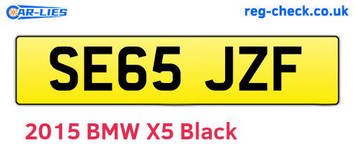 SE65JZF are the vehicle registration plates.