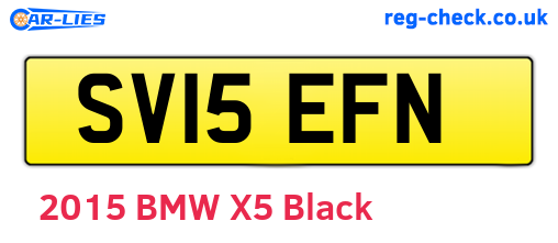 SV15EFN are the vehicle registration plates.