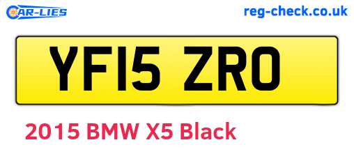 YF15ZRO are the vehicle registration plates.
