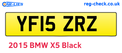 YF15ZRZ are the vehicle registration plates.