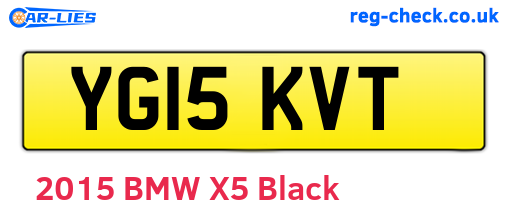 YG15KVT are the vehicle registration plates.
