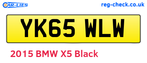 YK65WLW are the vehicle registration plates.