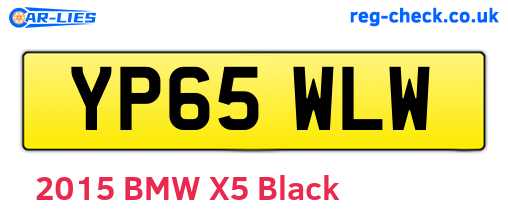 YP65WLW are the vehicle registration plates.