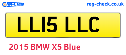 LL15LLC are the vehicle registration plates.
