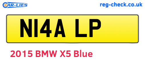 N14ALP are the vehicle registration plates.