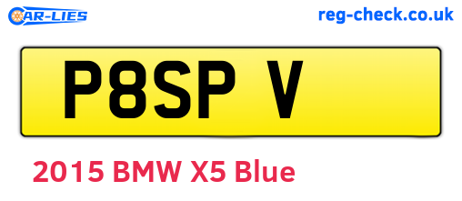 P8SPV are the vehicle registration plates.