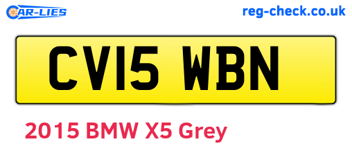 CV15WBN are the vehicle registration plates.