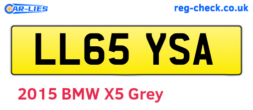 LL65YSA are the vehicle registration plates.