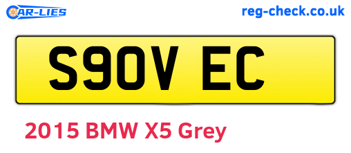 S90VEC are the vehicle registration plates.