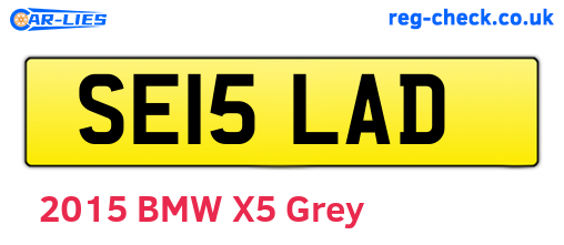 SE15LAD are the vehicle registration plates.