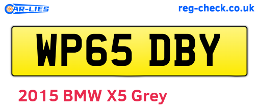 WP65DBY are the vehicle registration plates.