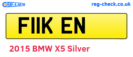 F11KEN are the vehicle registration plates.