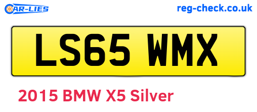 LS65WMX are the vehicle registration plates.