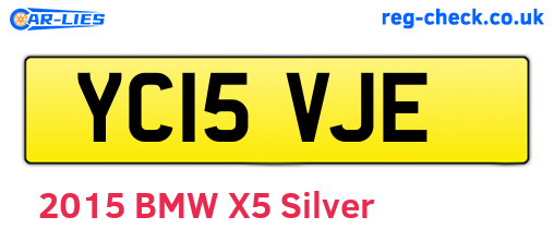 YC15VJE are the vehicle registration plates.