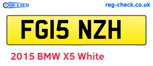 FG15NZH are the vehicle registration plates.