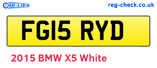 FG15RYD are the vehicle registration plates.