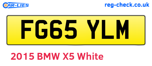 FG65YLM are the vehicle registration plates.