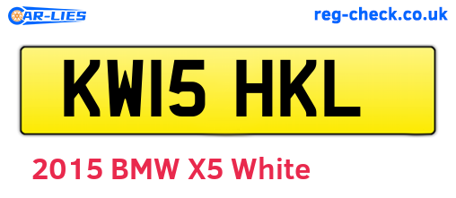 KW15HKL are the vehicle registration plates.