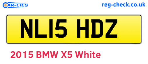 NL15HDZ are the vehicle registration plates.