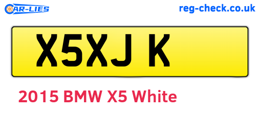 X5XJK are the vehicle registration plates.