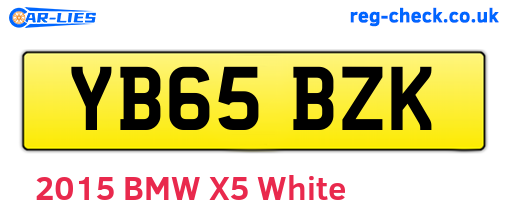 YB65BZK are the vehicle registration plates.