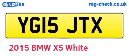 YG15JTX are the vehicle registration plates.