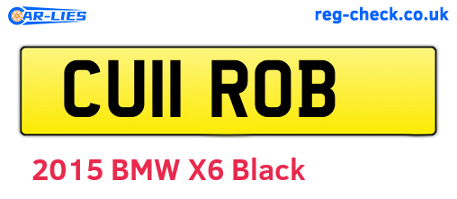 CU11ROB are the vehicle registration plates.