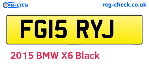 FG15RYJ are the vehicle registration plates.