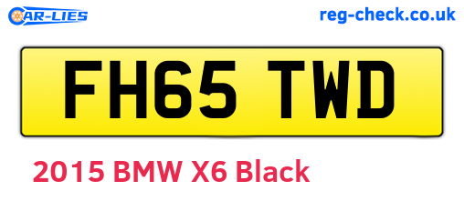 FH65TWD are the vehicle registration plates.