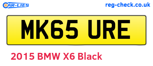 MK65URE are the vehicle registration plates.