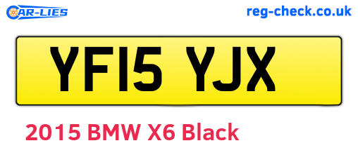 YF15YJX are the vehicle registration plates.