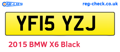 YF15YZJ are the vehicle registration plates.