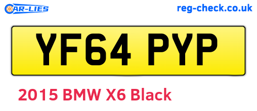 YF64PYP are the vehicle registration plates.