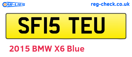 SF15TEU are the vehicle registration plates.