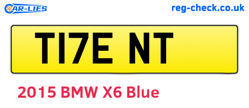 T17ENT are the vehicle registration plates.