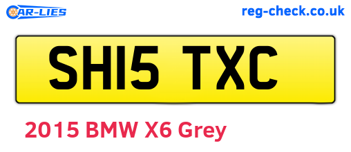 SH15TXC are the vehicle registration plates.