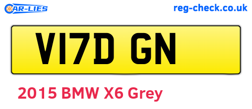 V17DGN are the vehicle registration plates.
