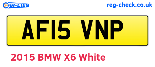 AF15VNP are the vehicle registration plates.
