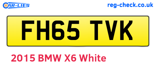 FH65TVK are the vehicle registration plates.