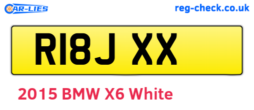 R18JXX are the vehicle registration plates.
