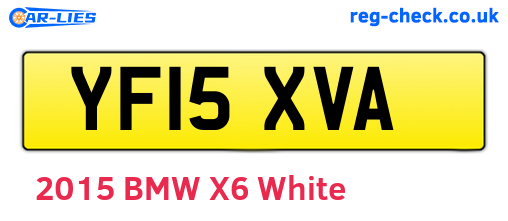 YF15XVA are the vehicle registration plates.