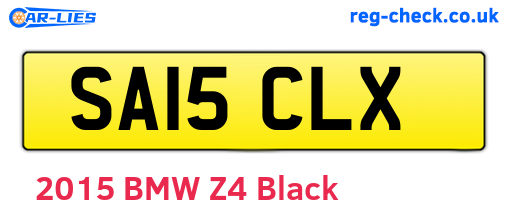 SA15CLX are the vehicle registration plates.
