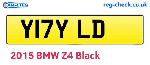 Y17YLD are the vehicle registration plates.