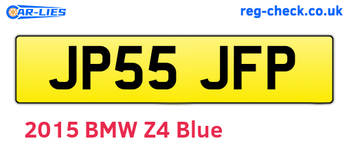JP55JFP are the vehicle registration plates.