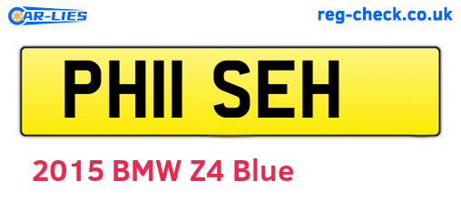 PH11SEH are the vehicle registration plates.
