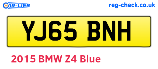 YJ65BNH are the vehicle registration plates.