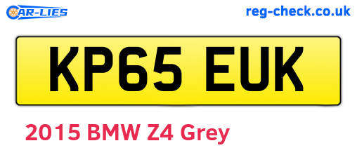 KP65EUK are the vehicle registration plates.