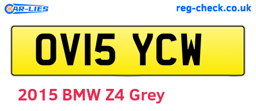OV15YCW are the vehicle registration plates.
