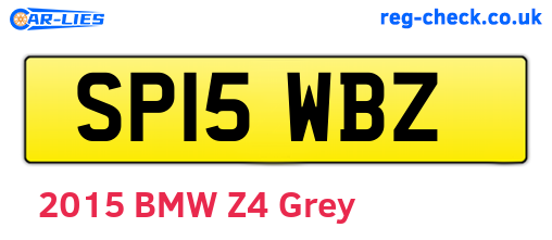 SP15WBZ are the vehicle registration plates.