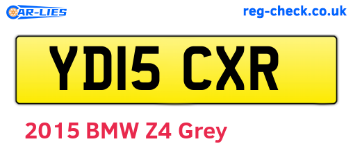 YD15CXR are the vehicle registration plates.